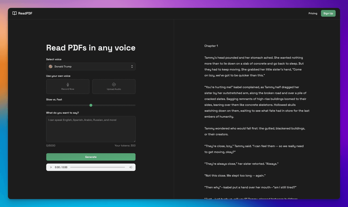 PDF Voice Dashboard Image